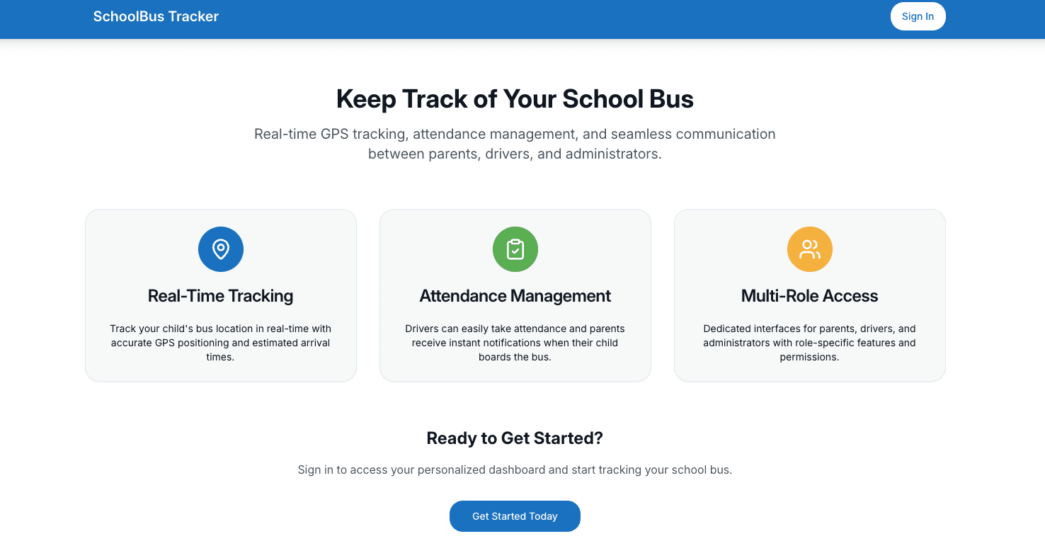 Vista previa del Rastreador de Autobús Escolar