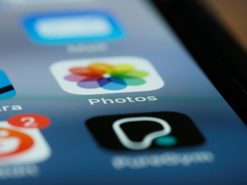 Phone showing app